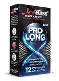  Bao cao su kéo dài thời gian gân gai hương dâu Lovekiss Maxxmen Prolong Hộp 12 Cái 