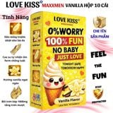  Bao cao su siêu mỏng hương vanilla Maxxmen Lovekiss Vanilla Flavor Hộp 10 Cái 