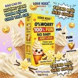  Bao cao su siêu mỏng hương vanilla Maxxmen Lovekiss Vanilla Flavor Hộp 10 Cái 