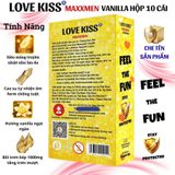  Bao cao su siêu mỏng hương vanilla Maxxmen Lovekiss Vanilla Flavor Hộp 10 Cái 