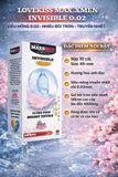  Bao cao su siêu mỏng nhiều gel hương hoa anh đào Maxxmen Lovekiss Invisible Hộp 10 Cái 
