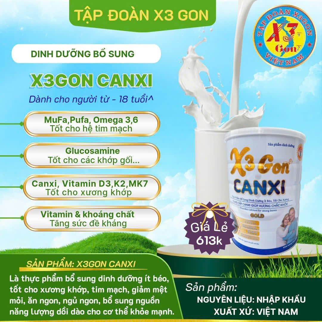  SỮA X3GON CANXI 
