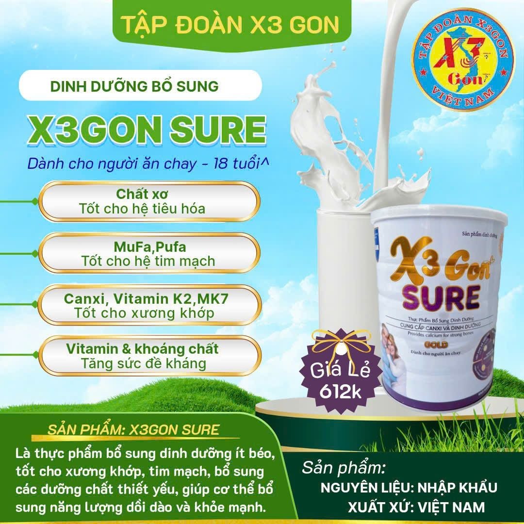 SỮA X3GON SURE 