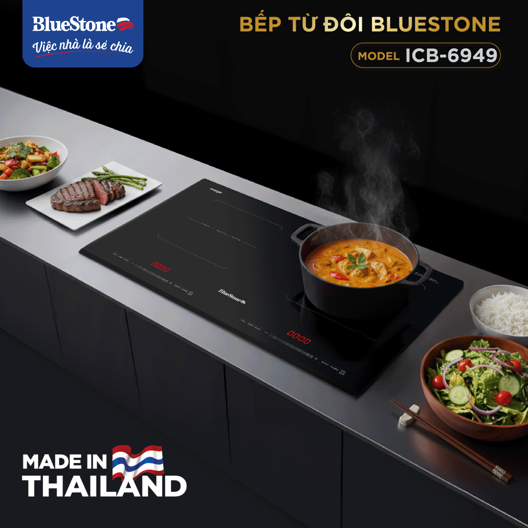 BẾP TỪ ĐÔI BLUESTONE ICB-6825