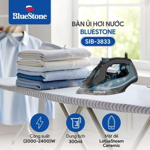  Bàn Ủi Hơi Nước BlueStone SIB-3833 300ml 2400W 