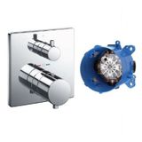  Van điều chỉnh nhiệt độ kèm van dừng và phụ kiện âm tường TOTO TBV02403B/TBN01001B 