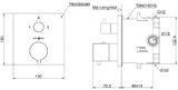  Van điều chỉnh nhiệt độ kèm van chuyển hướng và phụ kiện âm tường TOTO TBV02404B/TBN01001B 