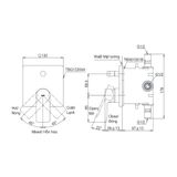  Van gật gù điều chỉnh nóng lạnh kèm phụ kiện âm tường TOTO TBG13304A/TBN01001B 