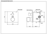  Van điều chỉnh nhiệt độ kèm van chuyển hướng và phụ kiện âm tường TOTO TBV02406B/TBN01001B 