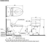  Bàn cầu điện tử TOTO MS889DRW25#XW 