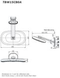  Bát sen gắn tường dòng G 2 chế độ TOTO TBW15CB0A/TBN01002B 