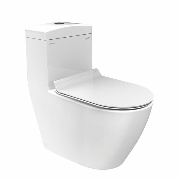 Bàn cầu 1 khối Viglacera Platinum P357 (P.11.350) Bùi Minh