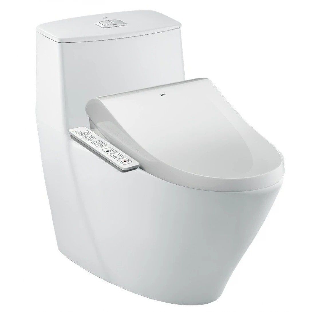  Bàn cầu 1 khối nắp điện tử Inax AC-919R+CW-H18VN 