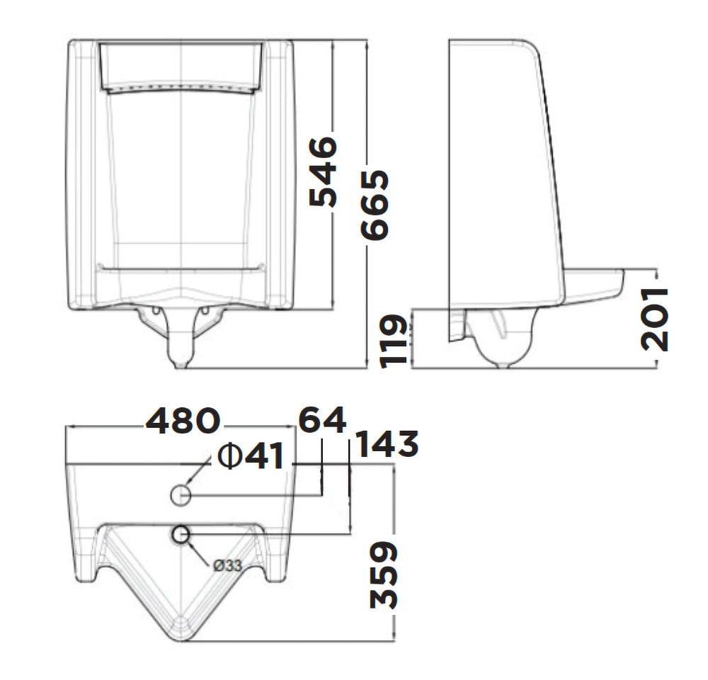  Bồn tiểu nam American Standard WP-6591T 