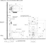  Bàn cầu điện tử TOTO CW553C#XW/TCF33370GAA#NW1/WH172AT /TCA465/MB175M#SS 
