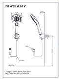  Bộ sen tắm nóng lạnh TOTO TBG07302VA/TBW01010V 
