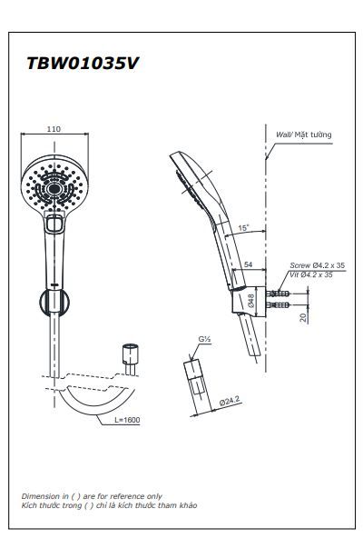  Bộ sen tắm nóng lạnh TOTO TBG07302VA/TBW01035V 
