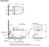  Bàn cầu điện tử TOTO MS857CDW25#XW 
