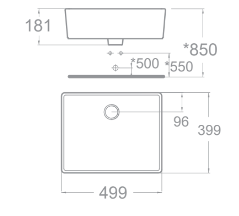 Chậu rửa đặt bàn American Standard WP-F611 Bùi Minh