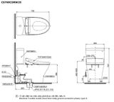  Bàn cầu điện tử TOTO CS769CDRW25#XW 