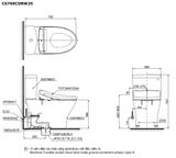  Bàn cầu điện tử TOTO CS769DRW25#XW 