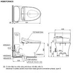  Bàn cầu điện tử TOTO MS887CRW25#XW 