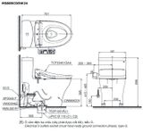  Bàn cầu điện tử TOTO MS889CDRW24#XW 