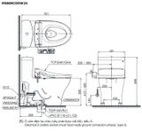  Bàn cầu điện tử TOTO MS889DRW24#XW 