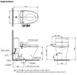  Bàn cầu điện tử TOTO MS857CDW24#XW 