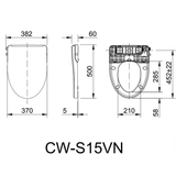  Nắp rửa cơ INAX CW-S15VN 