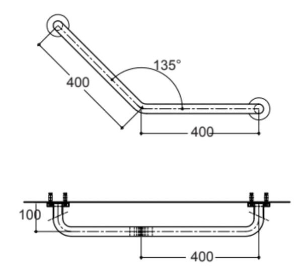Thanh vịn chữ V American Standard HR-320640-01 - Bùi Minh