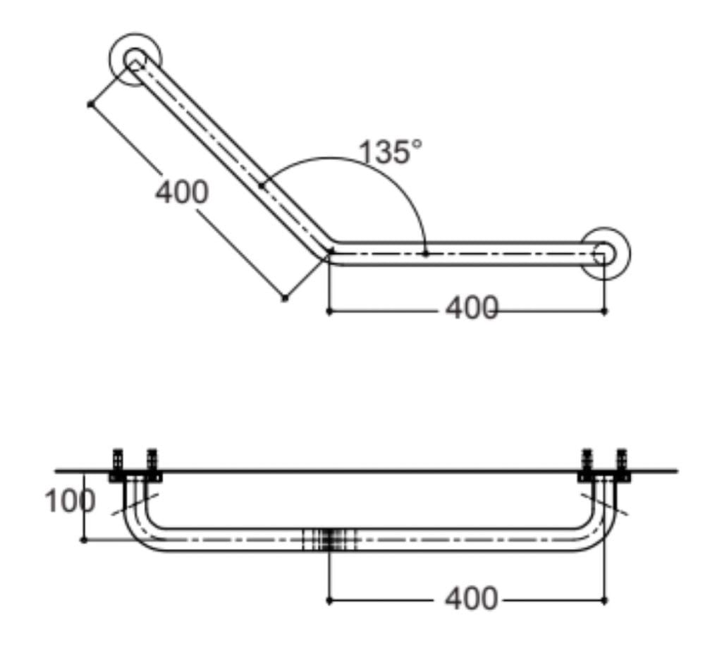  Thanh vịn chữ V American Standard HR-320640-01 