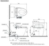  Bàn cầu điện tử TOTO MS625CDW24#XW 