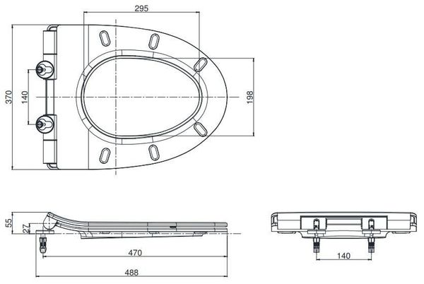 Nắp đóng êm TOTO TC600VS#W - Bùi Minh