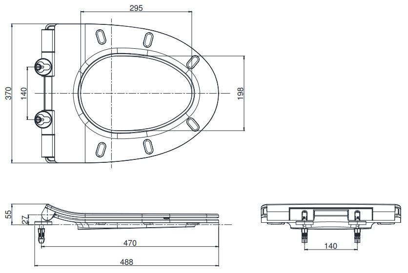  Nắp đóng êm TOTO TC600VS#W 