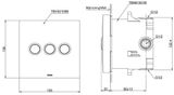  Van chuyển hướng kèm phụ kiện âm tường TOTO TBV02105B/TBN01001B 