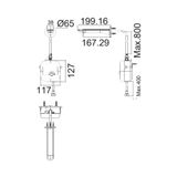  Vòi chậu cảm ứng gắn tường American Standard WF-3041 
