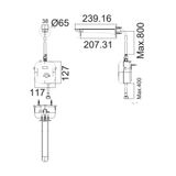  Vòi chậu cảm ứng gắn tường American Standard WF-3042 