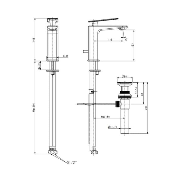 Vòi chậu nóng lạnh American Standard WF-2414 Bùi Minh