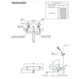  Bộ sen tắm nóng lạnh TOTO TBV03429V/TBW15CE0A 