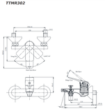  Bộ sen cây nóng lạnh TOTO TBW13040V/TTMR302V/TBW09010V 