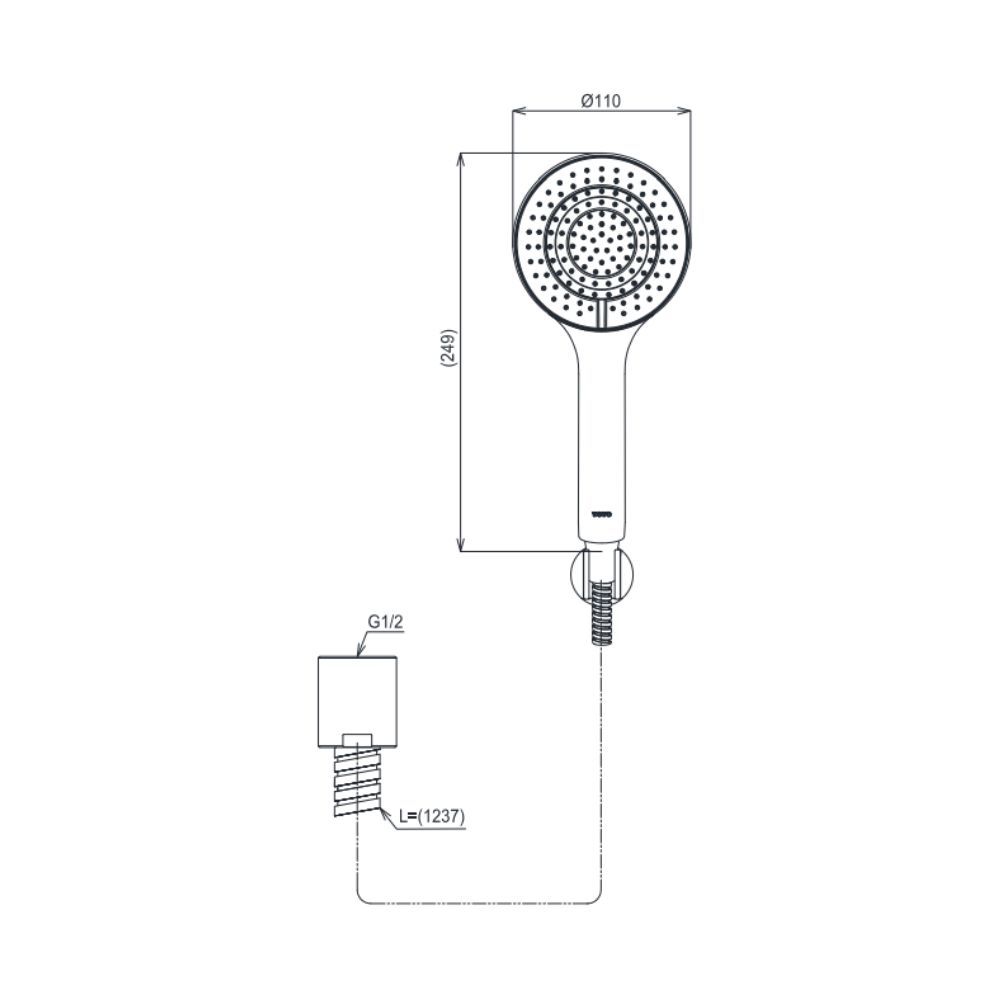  Bộ sen cây nóng lạnh TOTO TBW13040V/TTMR302V/TBW09010V 