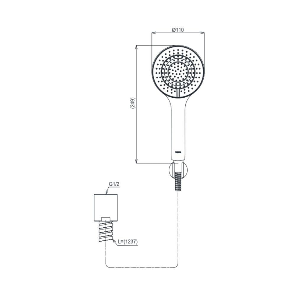 Bộ sen tắm nóng lạnh TOTO TBS04302V/TBW09010V 