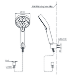  Bộ sen cây nóng lạnh TOTO TBW13040V/TBG04302VA/TBW07009A 