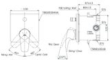  Van gật gù điều chỉnh nóng lạnh GM kèm nút chuyển hướng và phụ kiện âm tường TBG09304VA/TBN01001B 