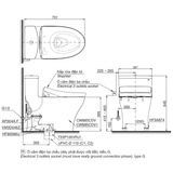  Bàn cầu điện tử TOTO MS885CDW25#XW 