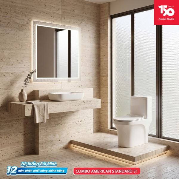 Combo thiết bị vệ sinh American Standard S1 Bùi Minh