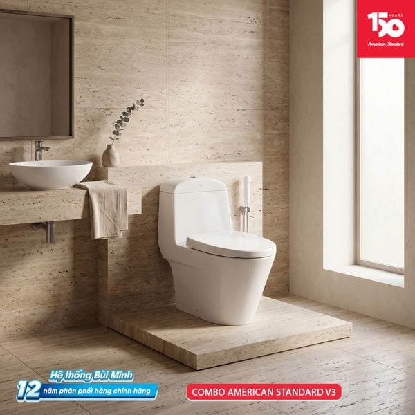 Combo thiết bị vệ sinh American Standard V3 Bùi Minh