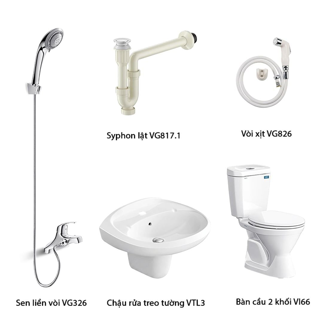  Combo thiết bị vệ sinh Viglacera số 1 
