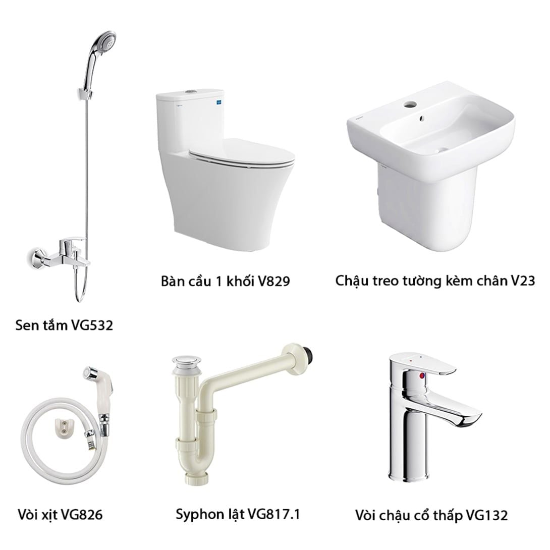  Combo thiết bị vệ sinh Viglacera số 3 